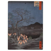 Utagawa Hiroshige - Silvester Foxfire Klemmbrett (Rückseite)