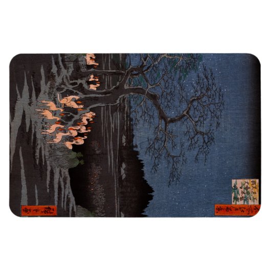 Utagawa Hiroshige - Silvester Foxfire Magnet (Horizontal)