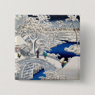 Utagawa Hiroshige - Trommelbrücke bei Meguro Button