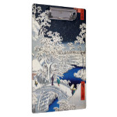 Utagawa Hiroshige - Trommelbrücke bei Meguro Klemmbrett (Rechts)