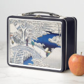 Utagawa Hiroshige - Trommelbrücke bei Meguro Metall Brotdose (Beispiel)