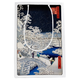 Utagawa Hiroshige - Trommelbrücke bei Meguro Mittlere Geschenktüte