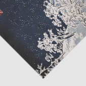 Utagawa Hiroshige - Trommelbrücke bei Meguro Seidenpapier (Ausschnitt)