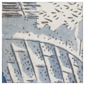 Utagawa Hiroshige - Trommelbrücke bei Meguro Stoff (Muster)