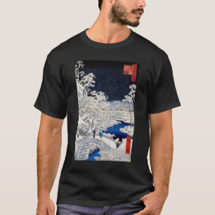 Utagawa Hiroshige - Trommelbrücke bei Meguro T-Shirt