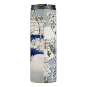 Utagawa Hiroshige - Trommelbrücke bei Meguro Thermosbecher (Rückseite)