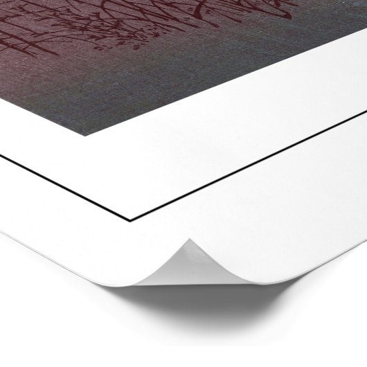 Utagawa Hiroshige Zedign Art Poster #100 (Ecke)