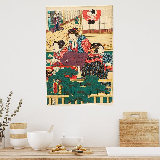 Utagawa Kunisada Poster (Küche)