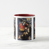 Utagawa Kuniyoshi, 鬼若丸の鯉退治 Tasse (Zentrum)