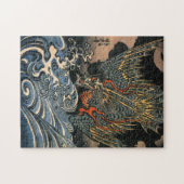 Utagawa Kuniyoshi Drache, der in Wasser taucht Puzzle (Horizontal)