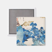 Utagawa Kuniyoshi - Fuji no Yukei Magnet (Vorderseite/Rückseite)