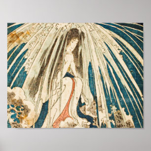 Utagawa Kuniyoshi - Hatsuhana circa.Liebe, Kopfze Poster
