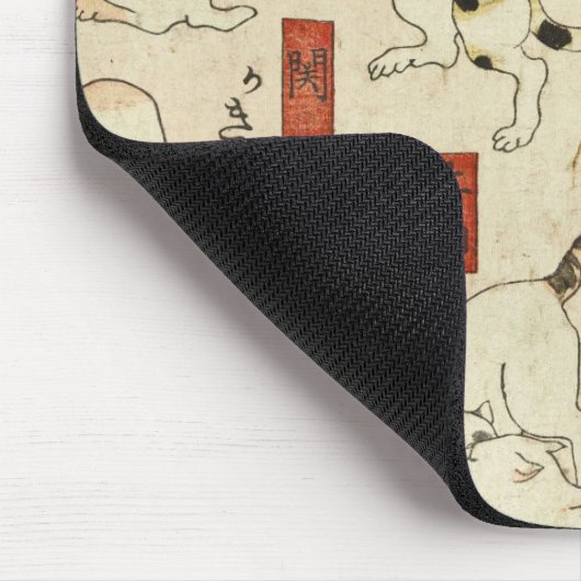 Utagawa Kuniyoshi - Katzen Mousepad (Ecke)