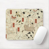 Utagawa Kuniyoshi - Katzen Mousepad (Mit Mouse)
