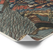 Utagawa Kuniyoshi - Kinhyoshi Yorin-Holzschnitt Poster (Ecke)