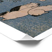 Utagawa-Kuniyoshi, Self-Portrait, Shunga album Poster (Ecke)