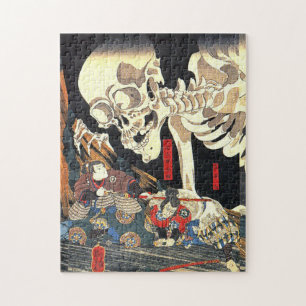 Utagawa Kuniyoshi Takiyasha die Hexe und das Skele Puzzle