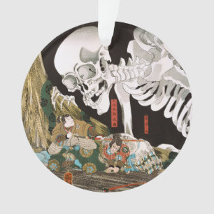 Utagawa Kuniyoshi Warrior vs. Ghost, japanische Ku Ornament