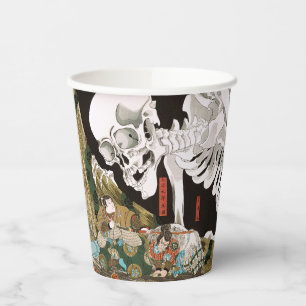 Utagawa Kuniyoshi Warrior vs. Ghost, japanische Ku Pappbecher