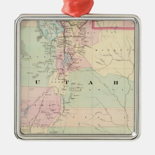 Utah 3 silbernes ornament (Vorne)