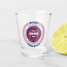 Utah 45. Star Patriotic Shot Glas
