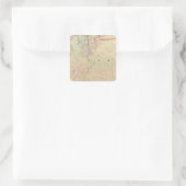 Utah 5 quadratischer aufkleber (Tasche)