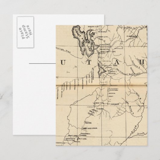 Utah 9 postkarte (Vorne/Hinten)