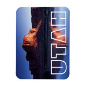 Utah, A mesa reflektiert im Colorado River 2 Magnet (Vertikal)