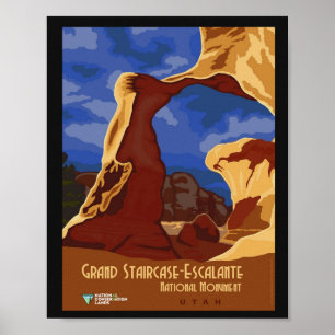 Utah Arches National Monument Vintage Reise Poster
