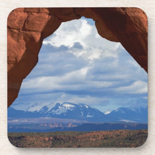 Utah, Arches-Nationalpark, Delikatbogen Untersetzer (Vorderseite)