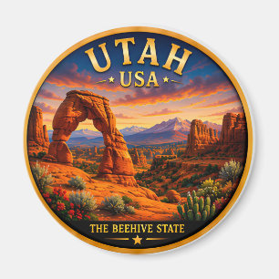 Utah Arches Nationalpark Urlaub 🟡 Magnet
