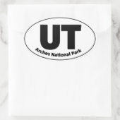 Utah-Aufkleber für RV, LKW, Auto Ovaler Aufkleber (Tasche)