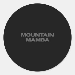 Utah Basketball Fan Mountain Mamba Runder Aufkleber