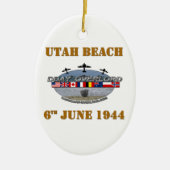 Utah Beach 6th June 1944 Keramikornament (Vorne)