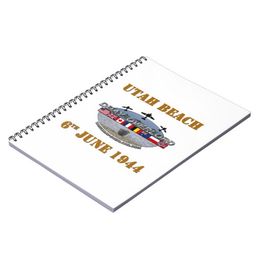 Utah Beach 6th June 1944 Notizblock (Linke Seite)