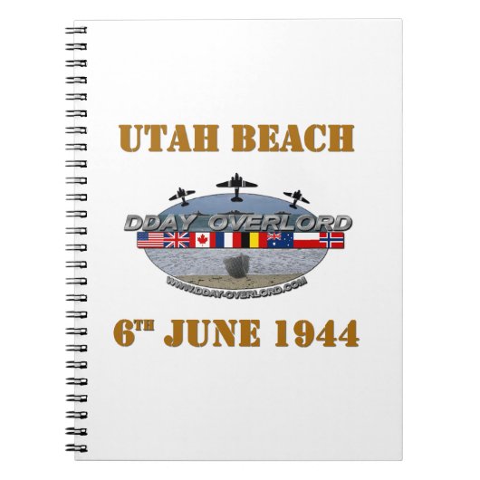Utah Beach 6th June 1944 Notizblock (Vorderseite)