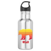 Utah Bear Edelstahlflasche (Vorderseite)