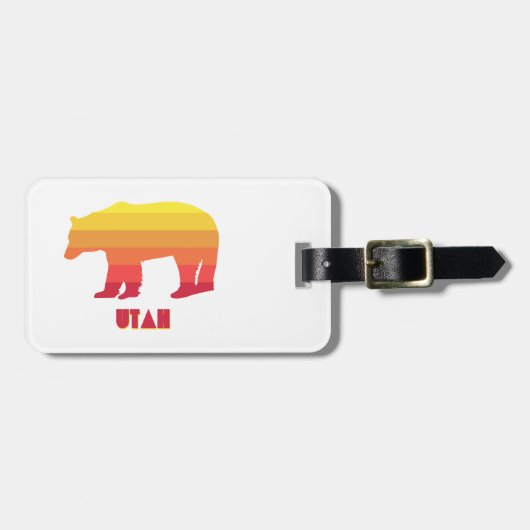 Utah Bear Gepäckanhänger (Vorderseite horizontal)