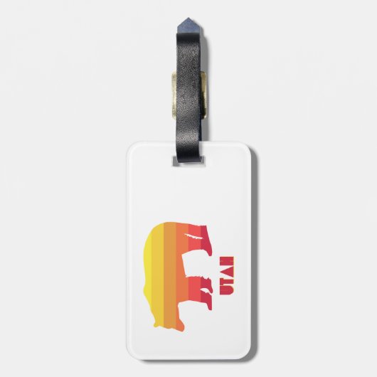 Utah Bear Gepäckanhänger (Rückseite vertikal)