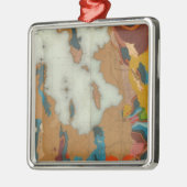 Utah-Becken geologisch Silbernes Ornament (Links)