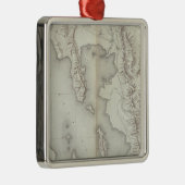 Utah-Becken topographisch Silbernes Ornament (Rechts)