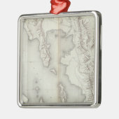 Utah-Becken topographisch Silbernes Ornament (Links)