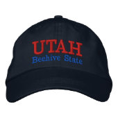 Utah Beehive Staat bestickter Hut (Vorderseite)