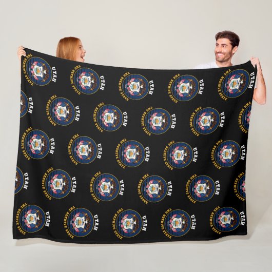 UTAH BEEHIVE STAAT FLAG FLEECEDECKE (Beispiel)