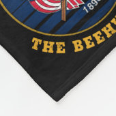 UTAH BEEHIVE STAAT FLAG FLEECEDECKE (Ecke)