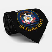 UTAH BEEHIVE STAAT FLAG KRAWATTE (Gerollt)