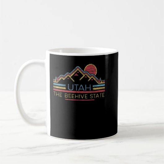 Utah Beehive Staat Nationalparks Mighty 5 T-Shirt Kaffeetasse (Links)