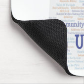 UTAH - Benutzerdefinierte Word-Cloud Mousepad (Ecke)