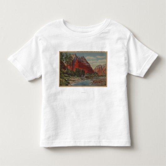 Utah - Berg majestätisch u. die Landung des Engels Kleinkind T-shirt (Vorderseite)