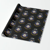 UTAH-BIENENSTOCK-STaatsflagge Geschenkpapier (Ungerollt)